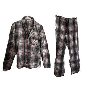 Victoria’s Secret Plaid Pajamas Set - Black and Pink